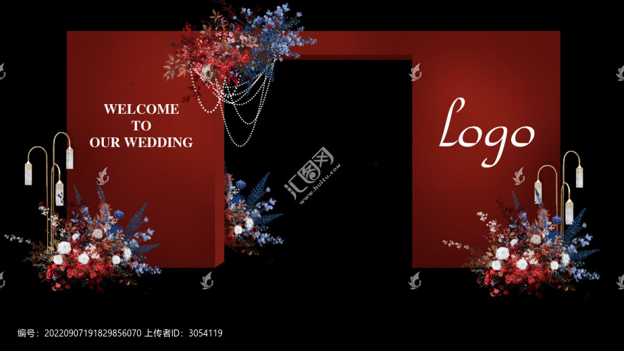 紅藍(lán)婚禮入口