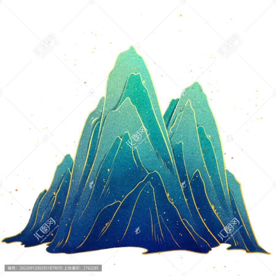 手繪國(guó)潮中國(guó)山川風(fēng)景