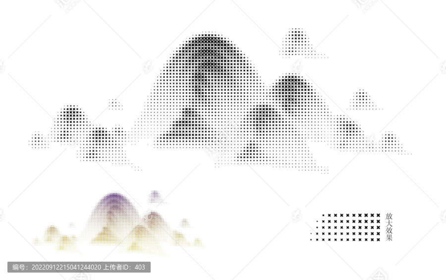 激光沖孔鏤空山水畫