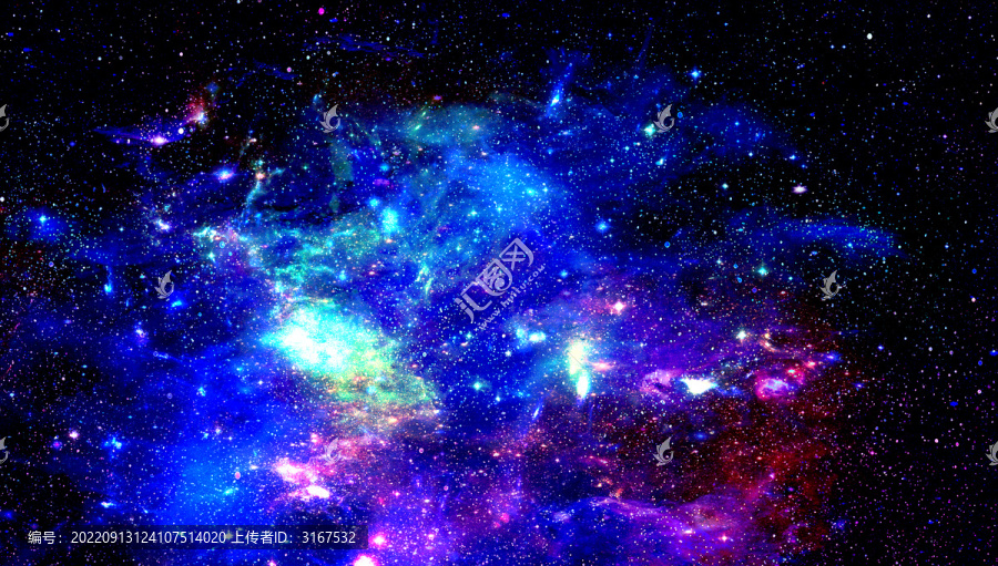 藍(lán)色浪漫絢麗星空婚禮