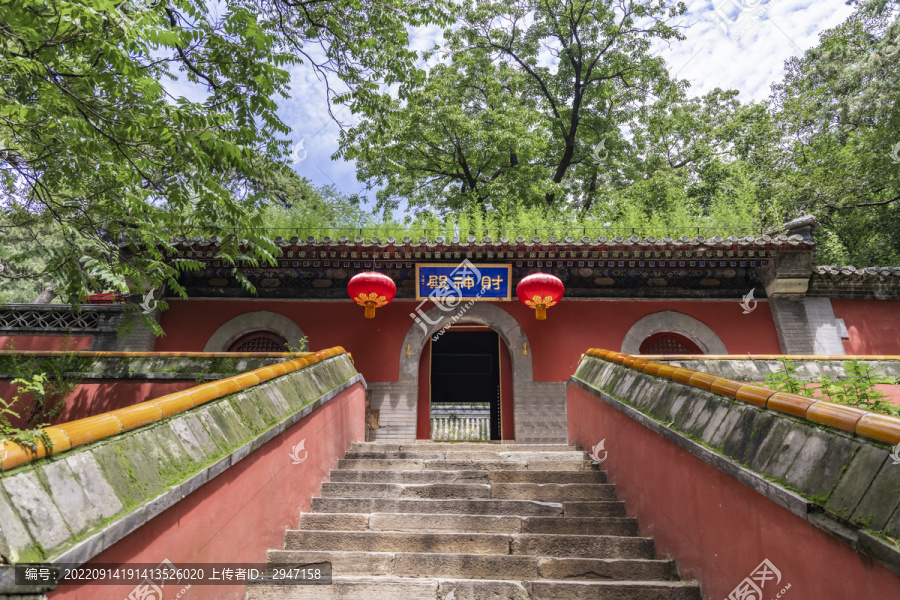 北京门头沟区潭柘寺景区风光