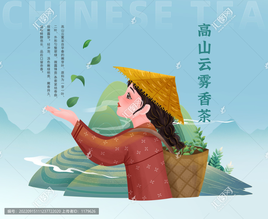 高山云霧香茶女孩