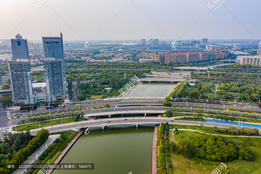 郑州郑东新区CBD如意湖道路