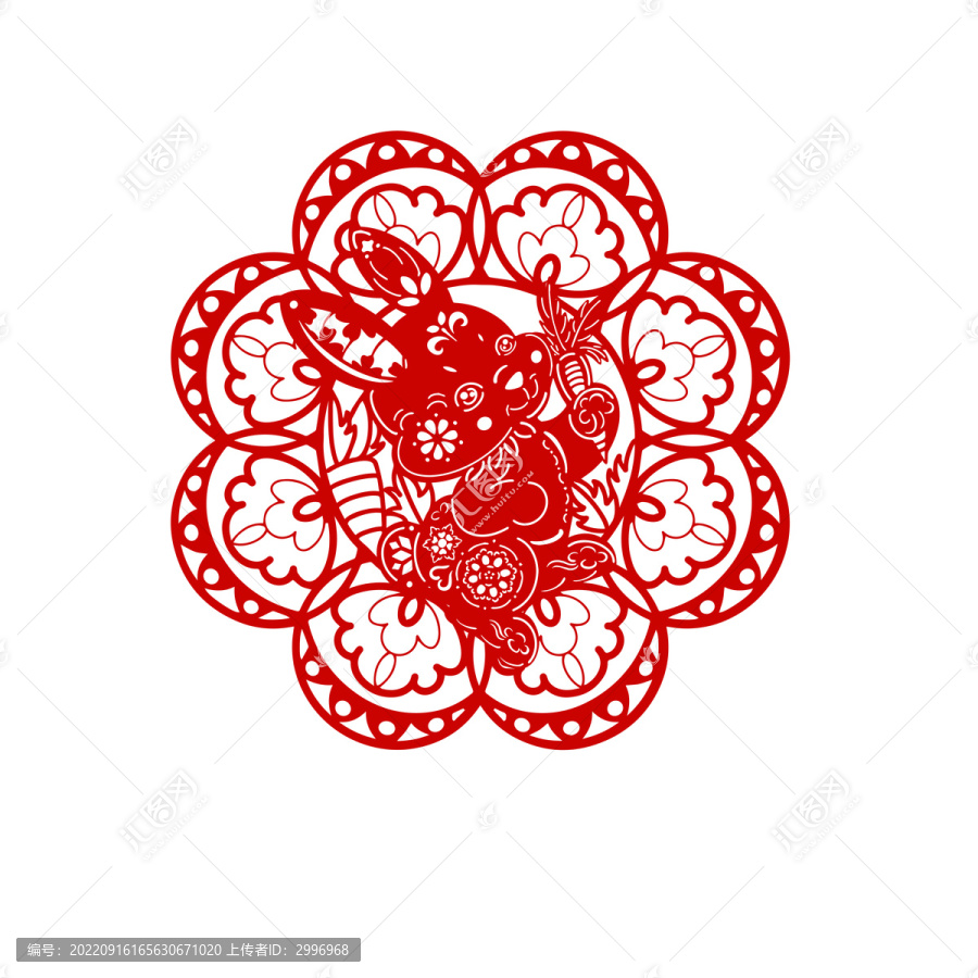 兔年窗花