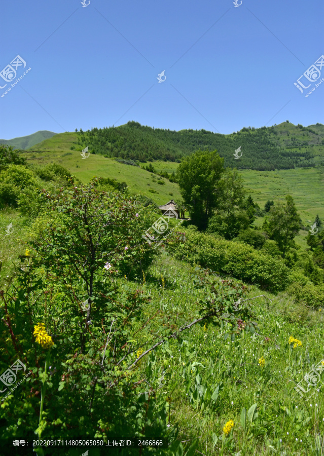 蓝天白云青山绿树