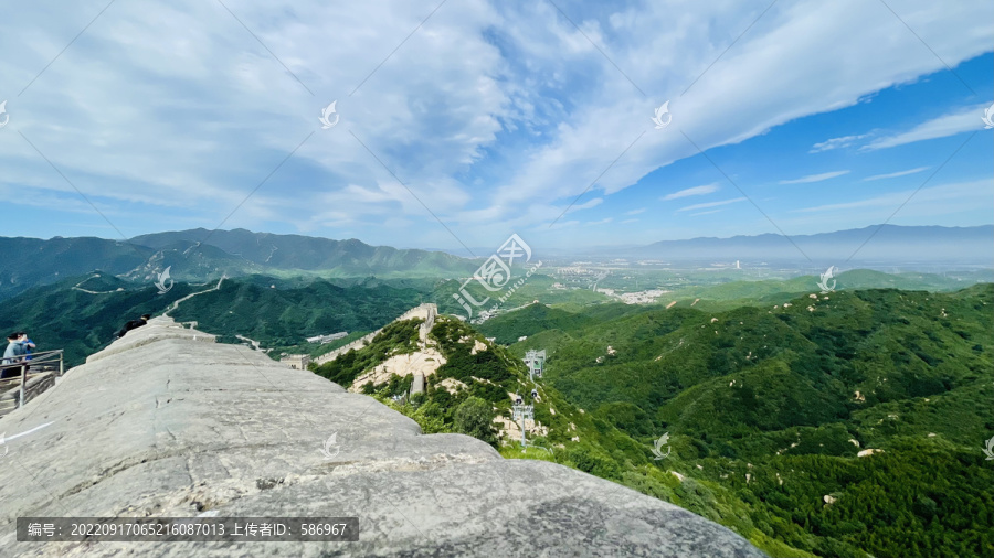 长城的夏季景色