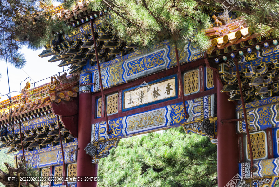 北京门头沟区潭柘寺景区风光