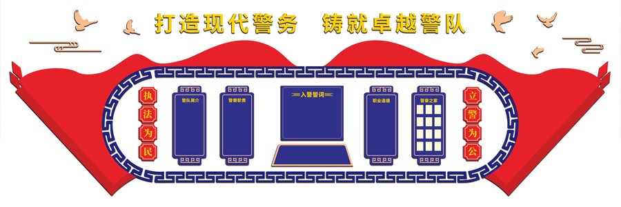 警隊派出所簡介文化墻