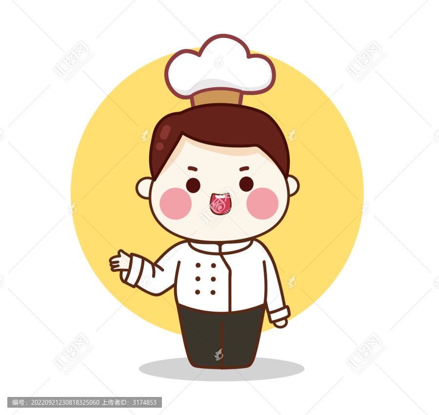 卡通小廚師