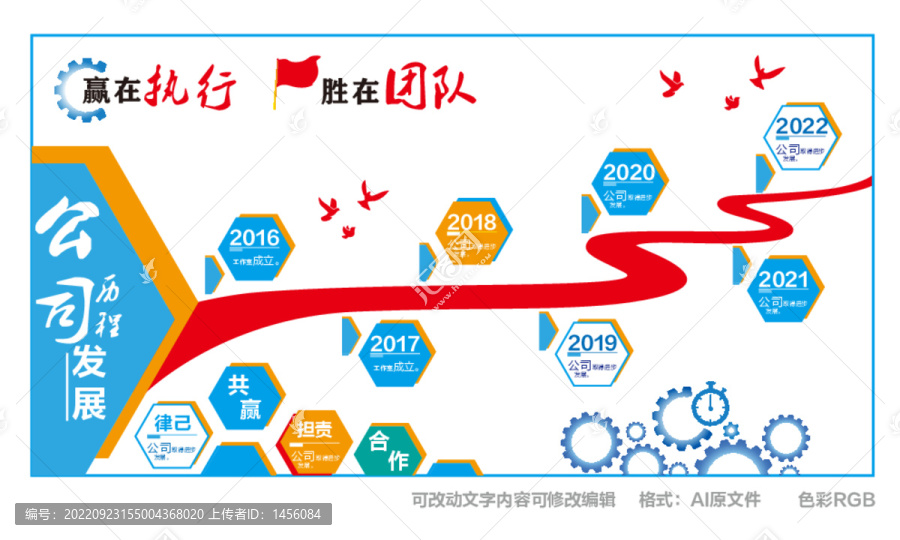 企業(yè)文化墻公司歷程設(shè)計