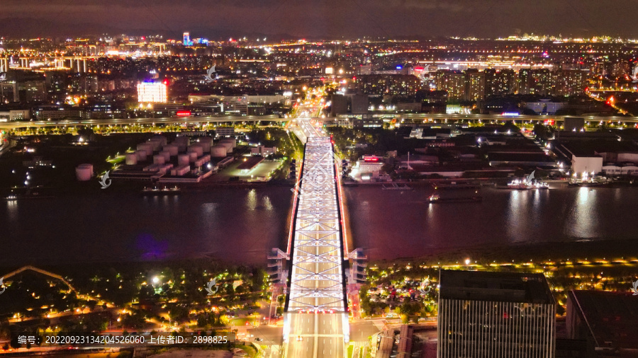 宁波三官堂大桥夜景