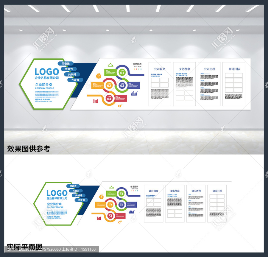 企业宣传公司发展历程文化墙