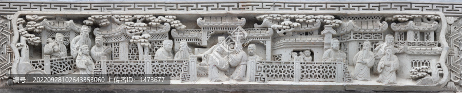 古代人物砖雕