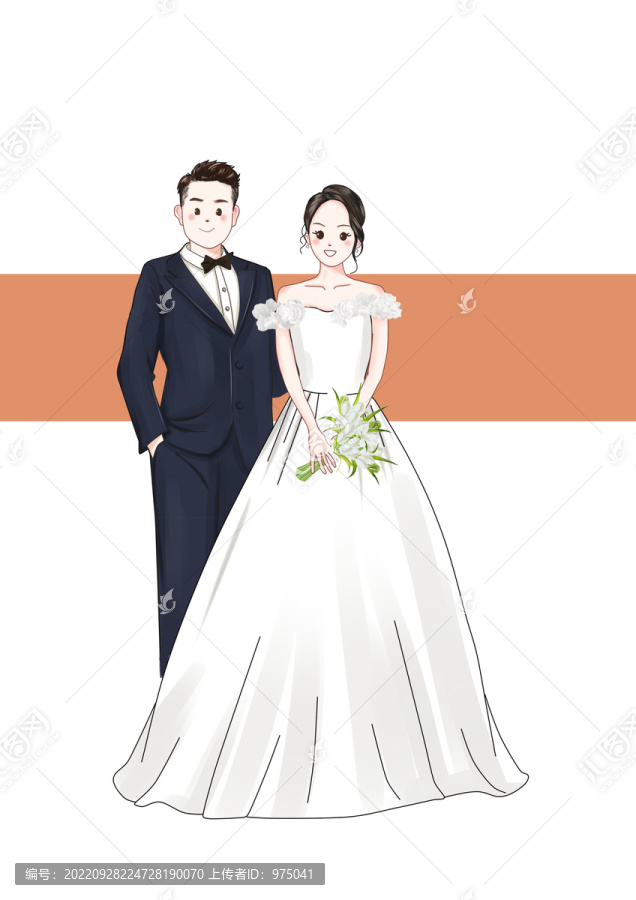 新人婚禮卡通迎賓牌