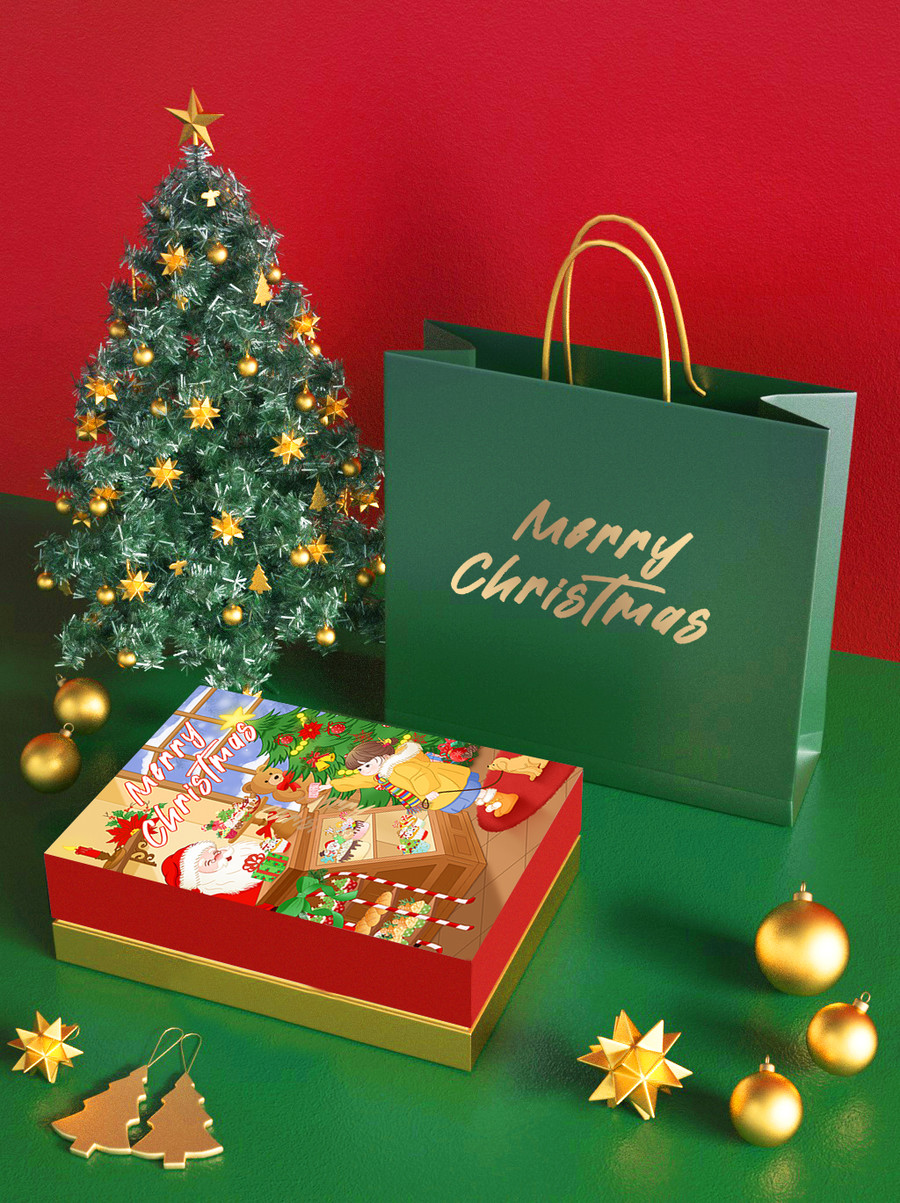 圣诞节活动氛围礼盒包装