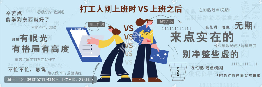 打工人剛上班時與適應之后