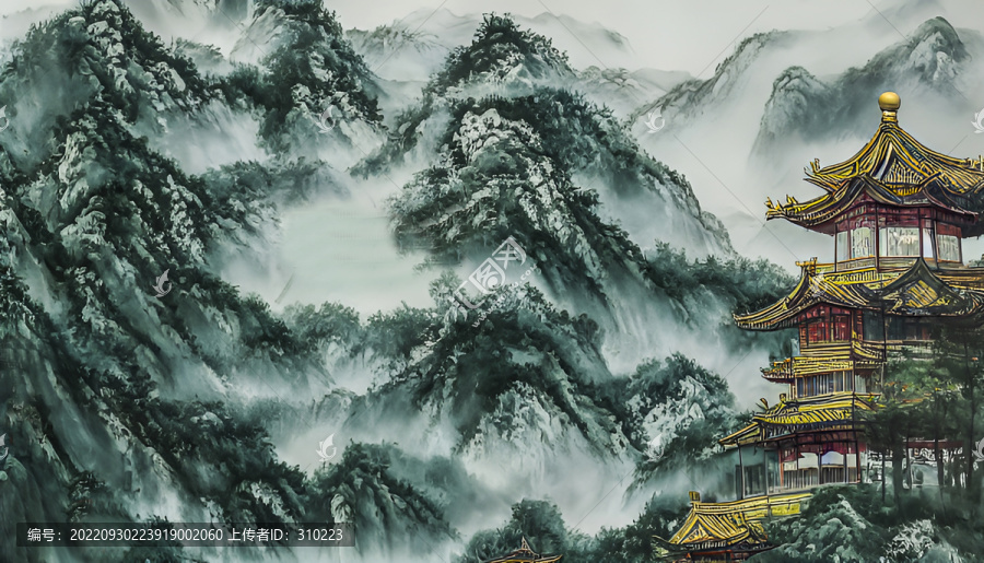 中國畫山水風(fēng)光