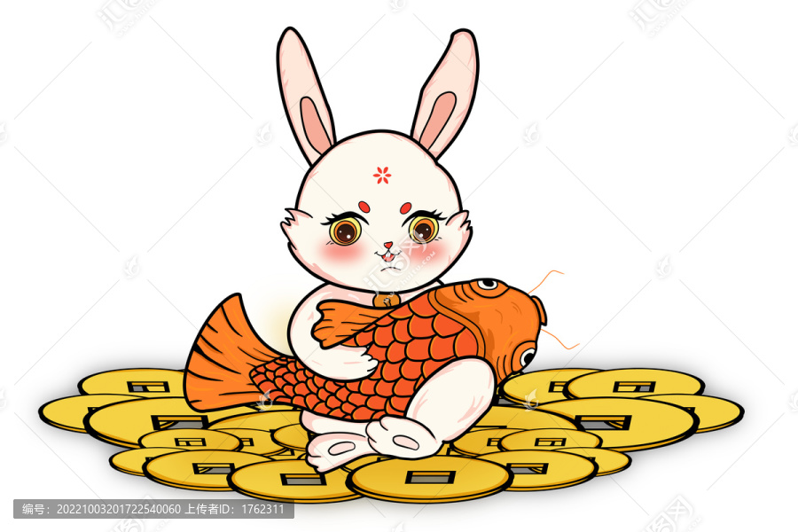 兔年國(guó)潮插畫