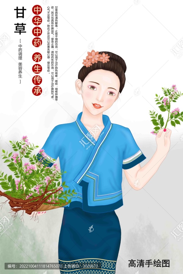 甘草插畫