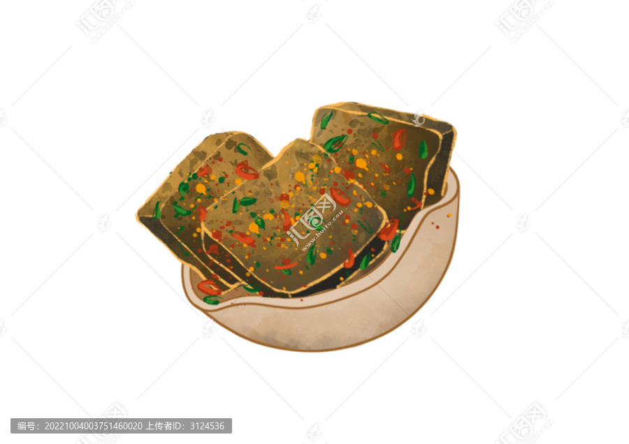 長沙美食免摳素材臭豆腐