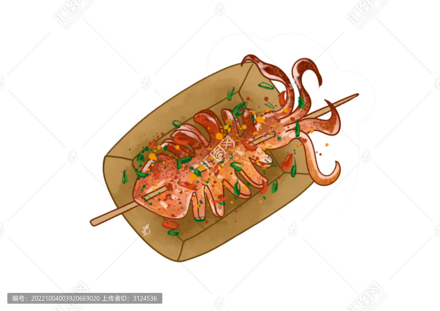 長沙美食免摳素材魷魚
