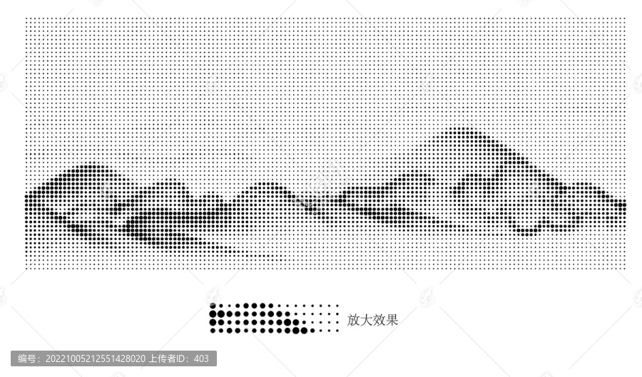 圓點山水激光鏤空