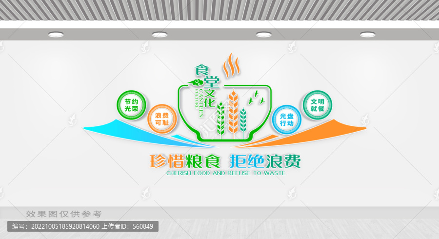 食堂文化墻