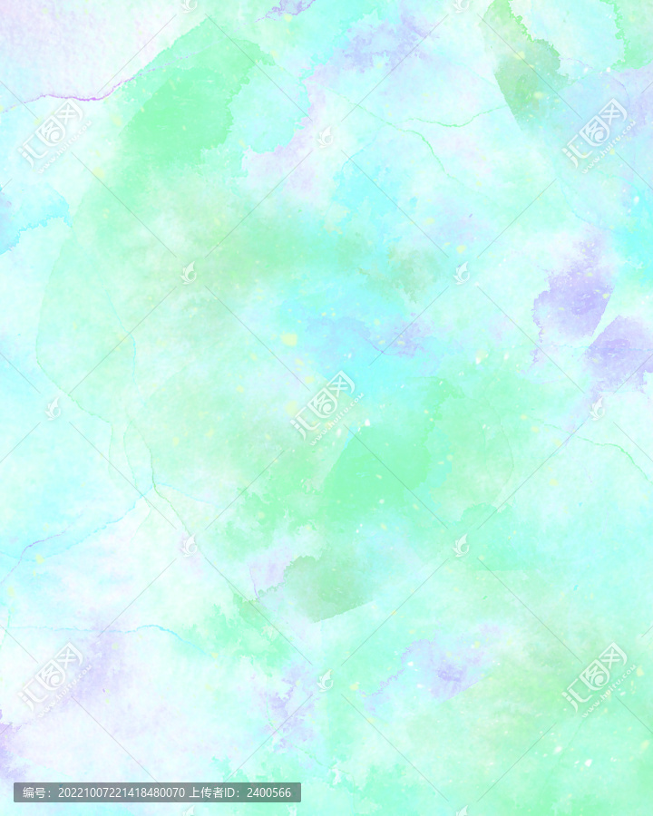 紫綠色水彩裝飾畫