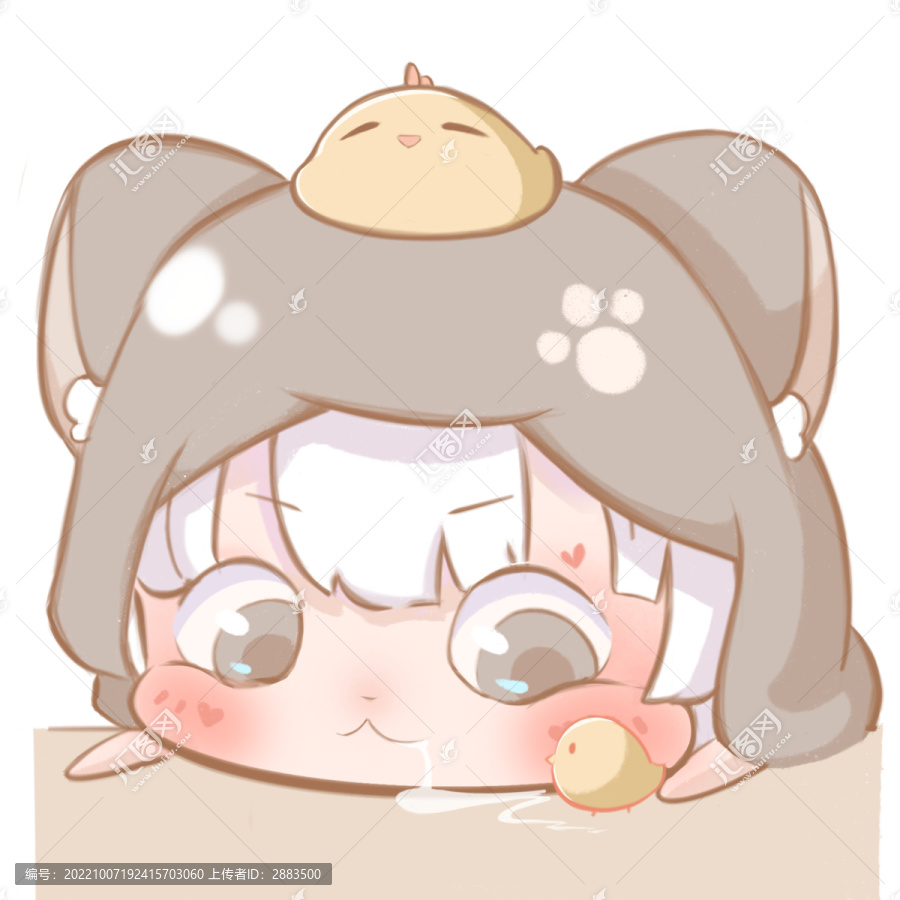 可愛(ài)貓咪與小雞