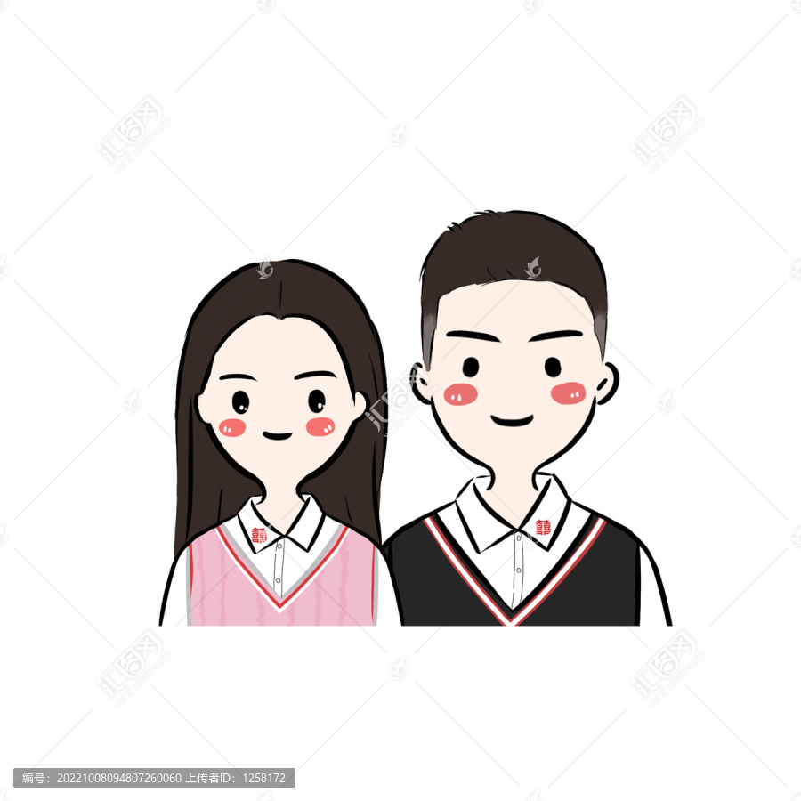 卡通情侶頭像
