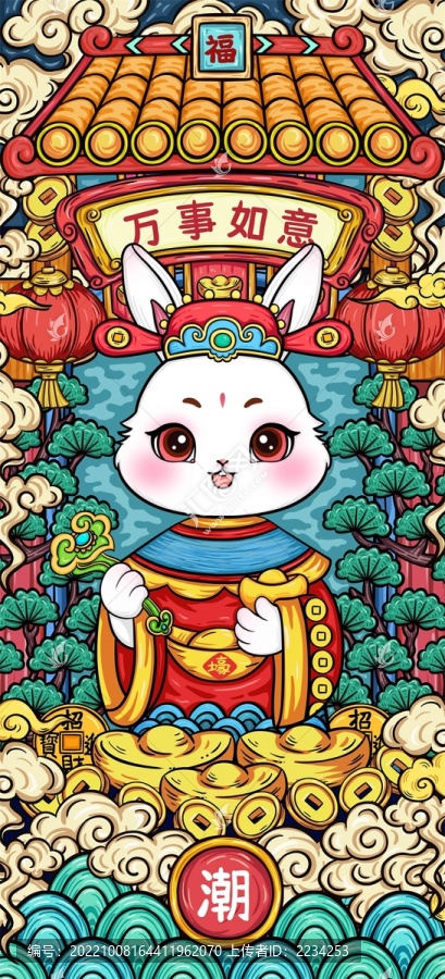 國(guó)潮兔年萬(wàn)事如意
