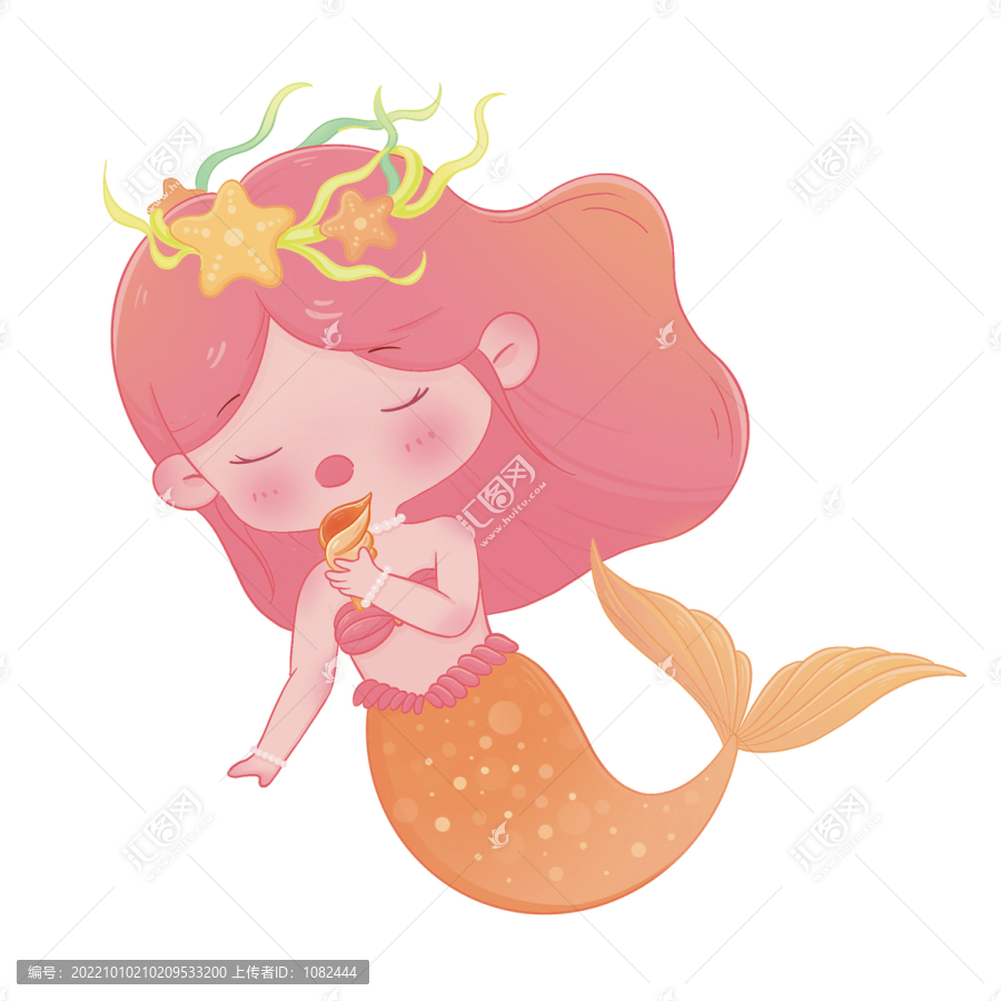 美人魚插畫