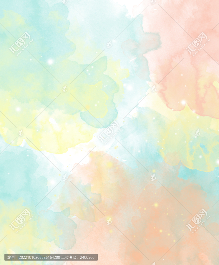 夢幻水彩水墨裝飾畫