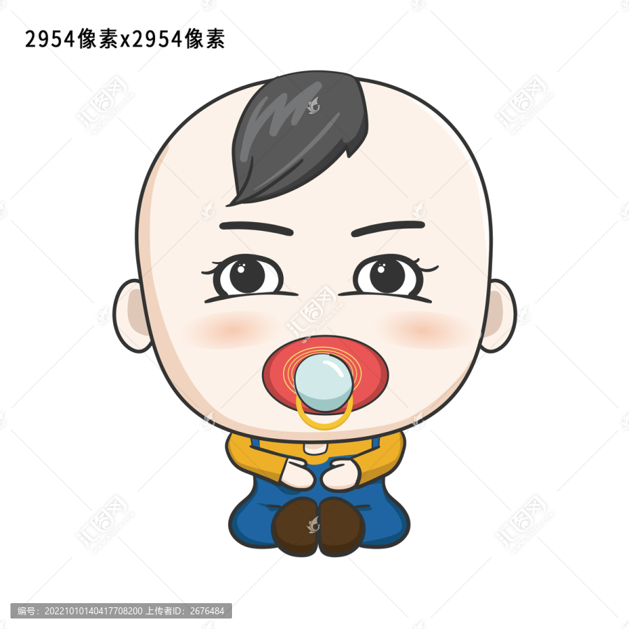 吸奶嘴可愛小孩兒