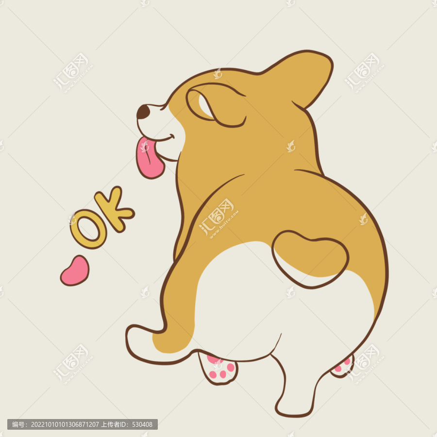 柯基散步