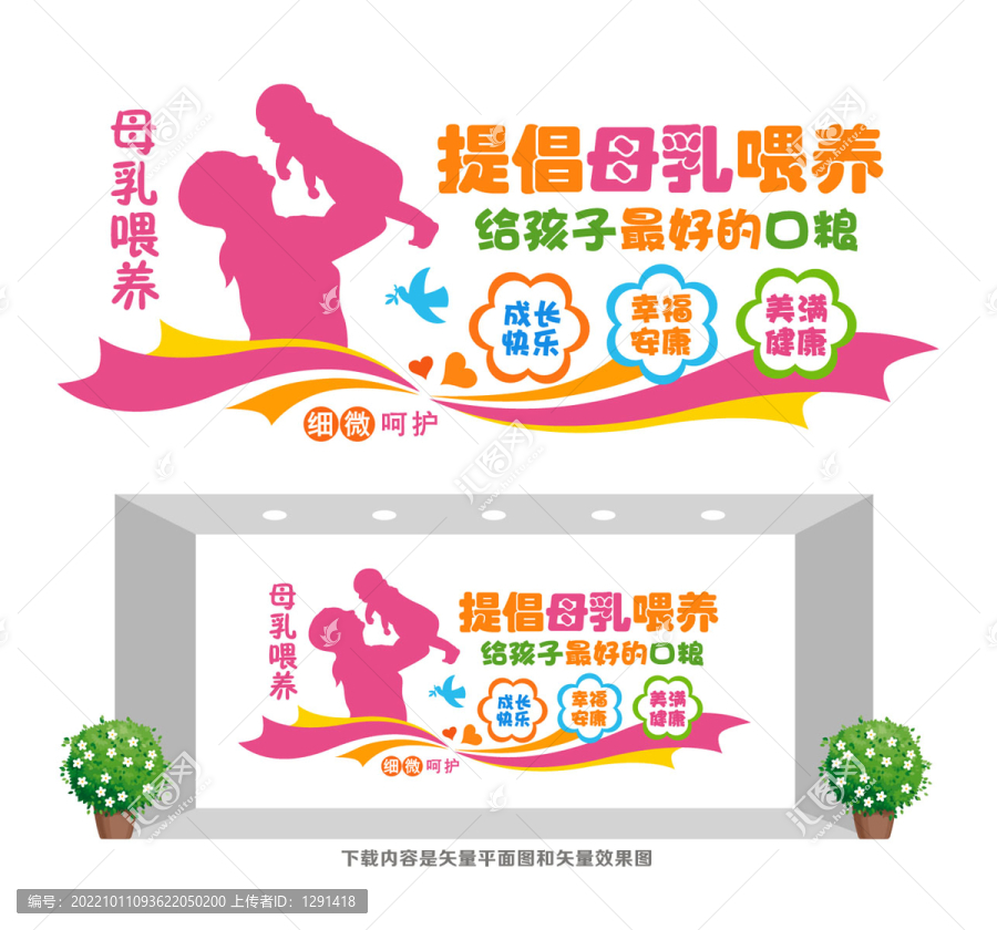 母乳喂養(yǎng)宣傳墻