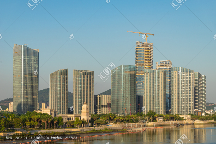 南沙灵山岛摩天大楼风景