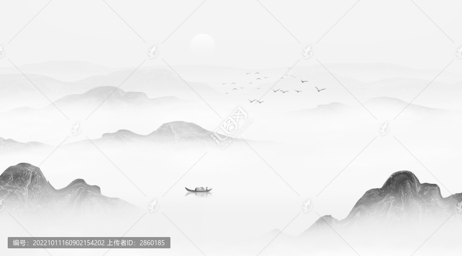 新中式山水畫