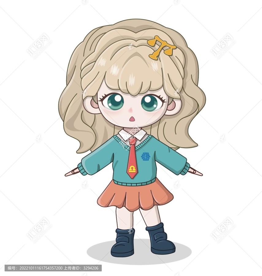 原創(chuàng)卡通小女孩