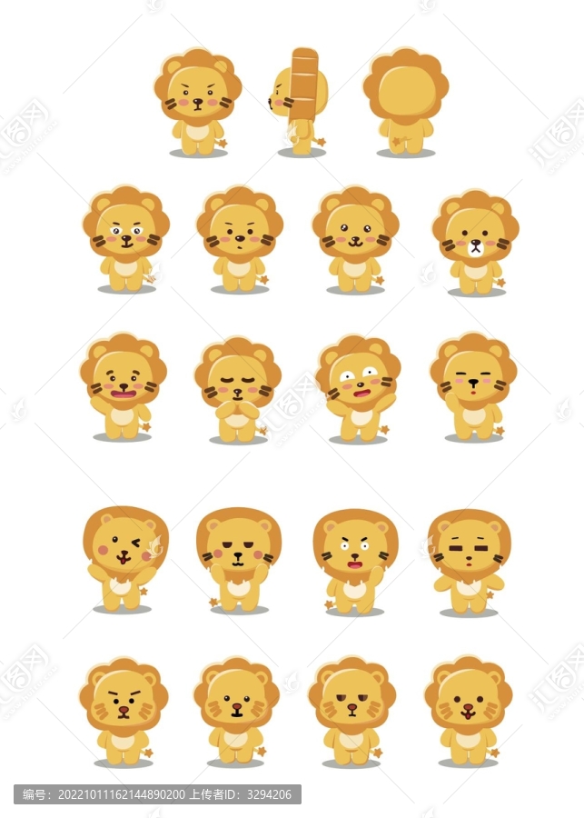 原創(chuàng)卡通獅子