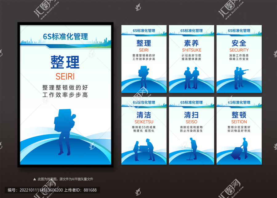 6S標(biāo)準(zhǔn)化管理制度展板