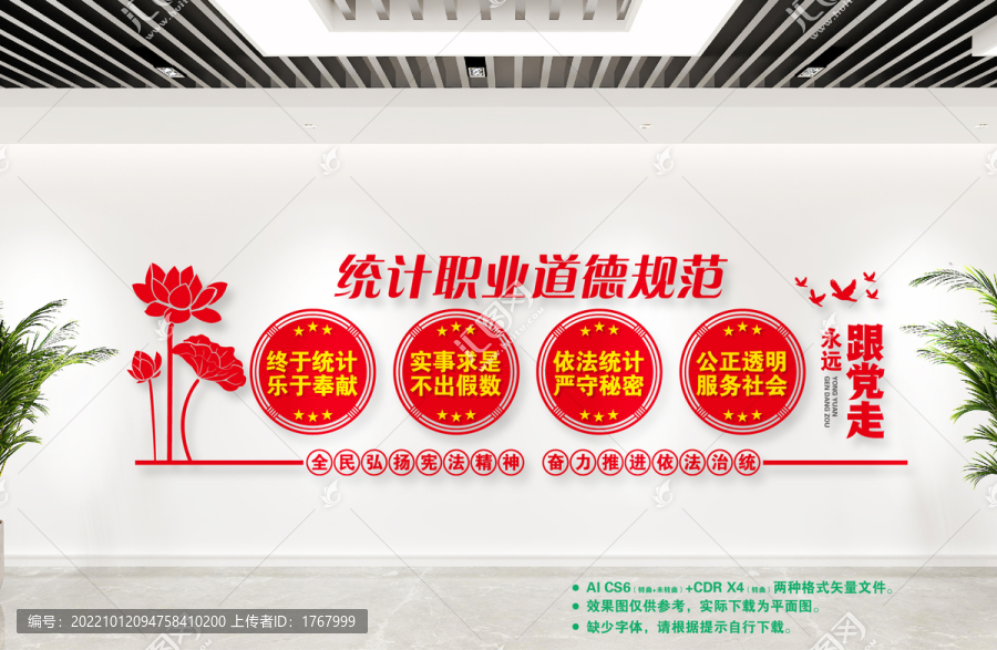 統(tǒng)計(jì)局文化墻