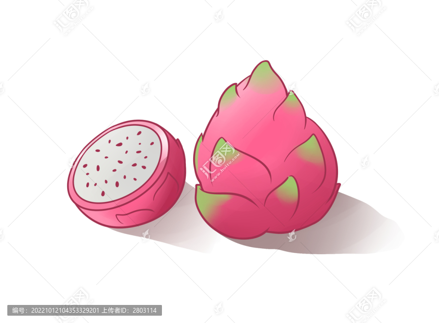 卡通火龍果