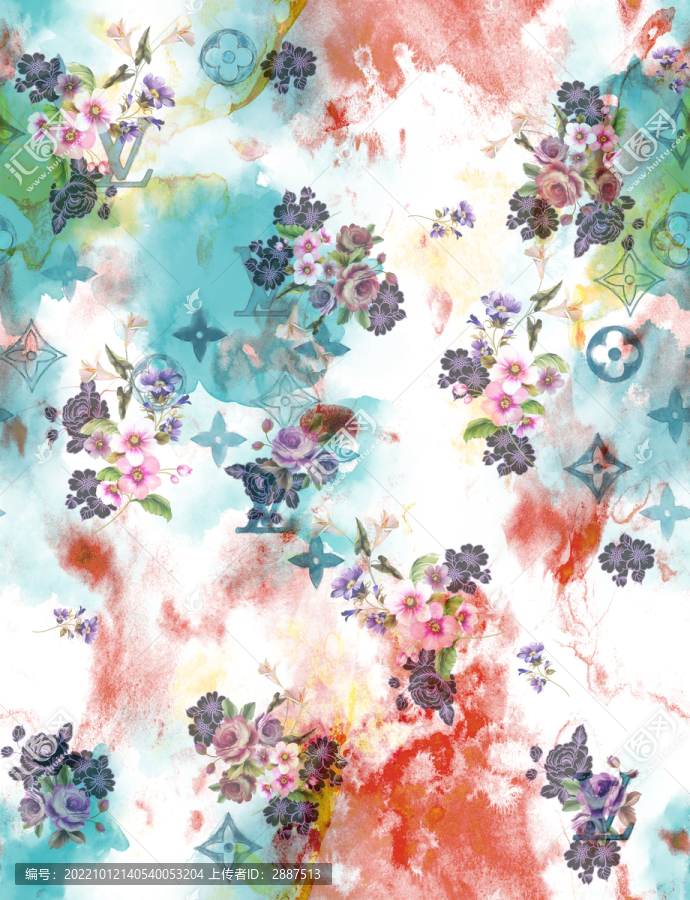 扎染花