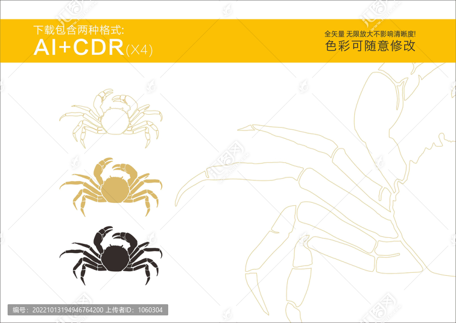 大閘蟹插畫