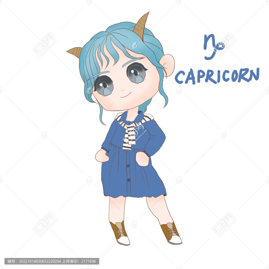 摩羯十二星座女孩系列