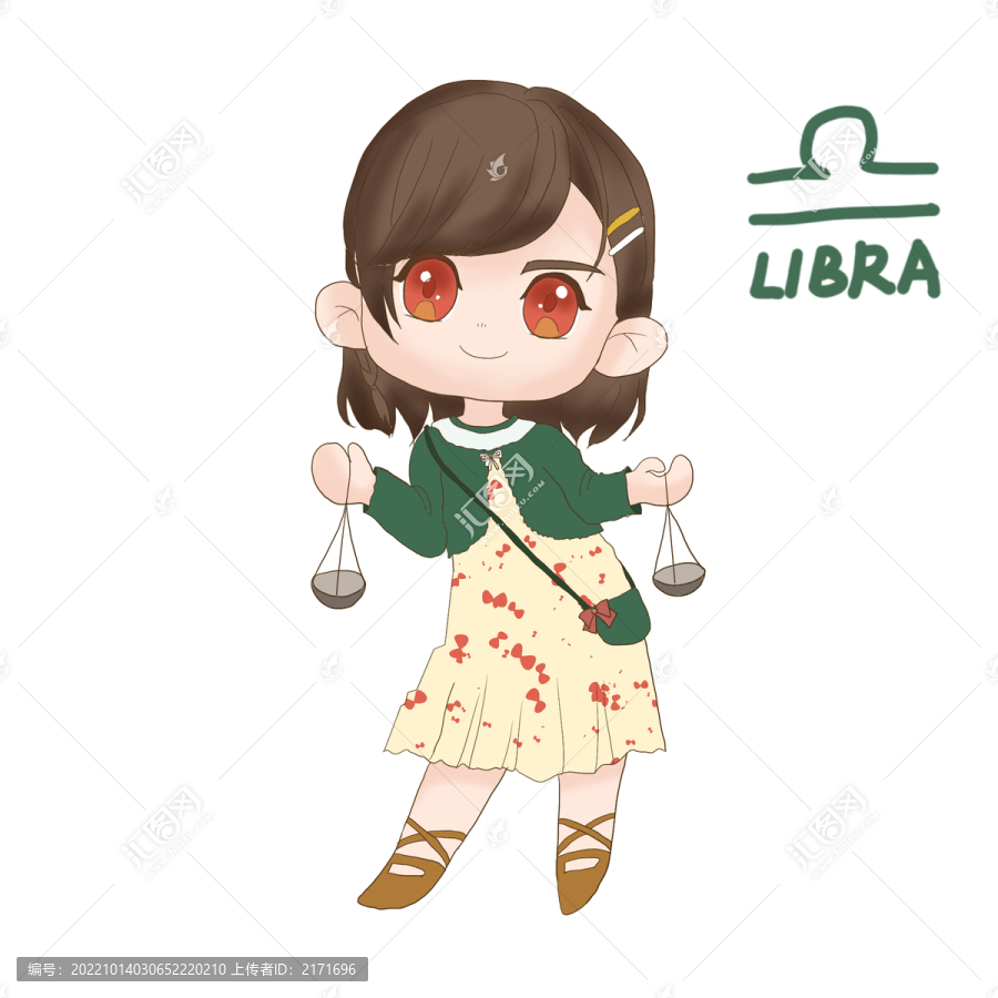 天秤十二星座女孩系列
