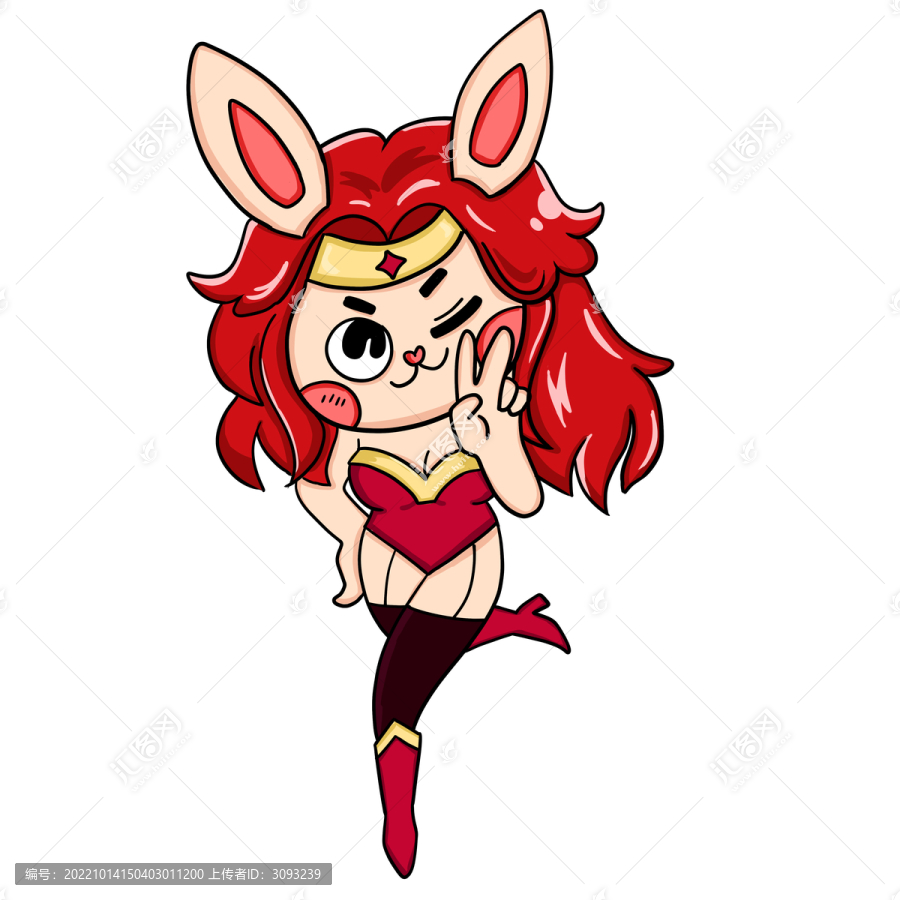 卡通兔女郎