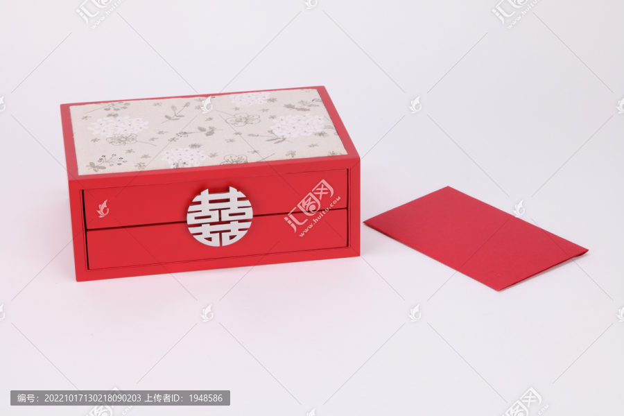 大红色喜盒