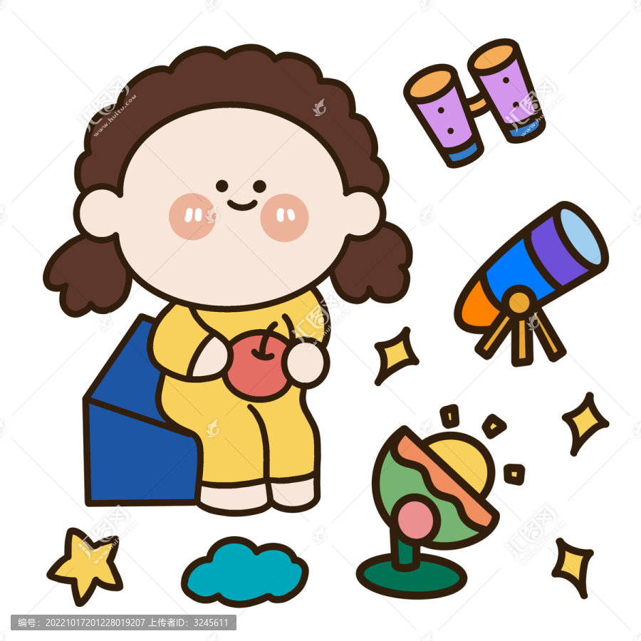 小豆包宇宙里的手帳貼紙
